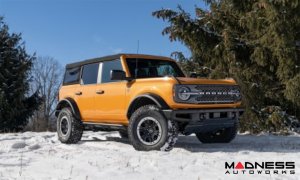 Ford Bronco Rock Sliders - 4 Door - Trail Slider Step System - Textured Black - N Fab 